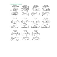 M117007 NUMATICS/AVENTICS ROUND LINE CYLINDER PART<BR>M SERIES NOSE MNT BRK 1 1/4" & 1 1/2" BORE